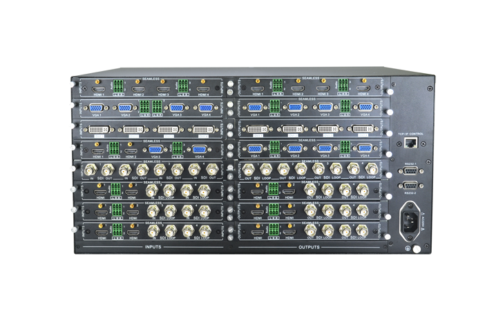 BERKATU柏卡圖 32X32混合插卡音視頻處理器背面 BERKATU柏卡圖 32X32混合插卡音視頻處理器背面