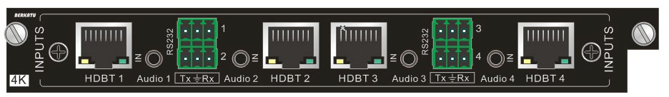 BERKATU柏卡圖 4路HDBaseT 信號(hào)輸入卡 BERKATU柏卡圖 4路HDBaseT 信號(hào)輸入卡