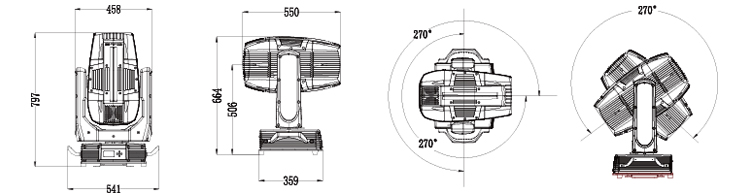 電腦搖頭燈燈體尺寸 電腦搖頭燈燈體尺寸