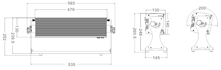 LED天地排燈燈體尺寸 LED天地排燈燈體尺寸